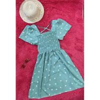 ราคา เดรสสั้นลายหัวใจสีเขียวมิ้น #เดรสสั้น #เดรสน่ารัก (6651170336)