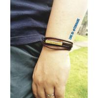 ราคา ข้อมือหนังแท้สลักชื่อฟรี (613455194)