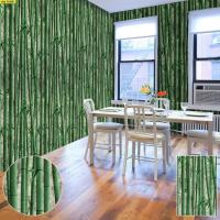 ราคา Wallpaper วอลเปเปอร์ติดผนังลายต้นไผ่ สีเขียว กว้าง 0.53 x ยาว 10 เมตร (6665384237)