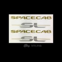 ราคา สติ๊กเกอร์ SPACECAB SL ขีด ติดตรงกระจกแค๊ป TFR ปี 1996 ISUZU TFR STICKER (ขายเป็นชุด) (17539142933)