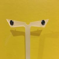 ราคา ต่างหูนิลแท้ เงินแท้ 925 ตัวเรือนชุบทองคำขาวแท้ (7140777899)