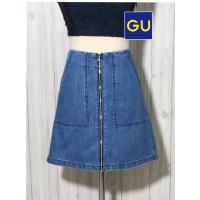 ราคา กระโปรงยีนส์สั้น มือสอง Brand : GU แท้% (10585541530)