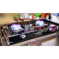 ราคา ปริญญาพานิชXลัคกี้เฟลม LuckyFlame Ag102s AG-102s เตาแก๊สหน้ากระจกนิรภัย 2หัวเตาทองเหลือง รับประกันระบบจุด 5 ปี (9813955704)