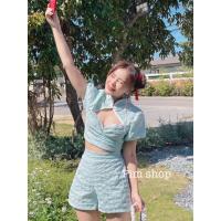 ราคา ชุดตรุษจีน หมวยอินเตอร์สไตล์cozy ได้เสื้อคอจีน+กางเกงมีสีให้เลือก (18571282284)