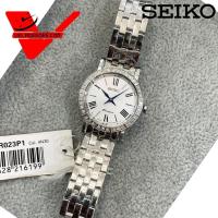 ราคา ไซโก้แท้100% Seiko premier Diamond Sapphire glass นาฬิกาข้อมือผู้หญิง สายสแตนเลส เพชรแท้ 36 เม็ด รุ่น SWR023P1 (8741175642)