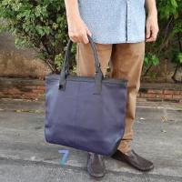 ราคา กระเป๋าหนังแท้ใบใหญ่ PATIER แบรนด์ไทย (สีน้ำเงินเข้ม) (5856051616)