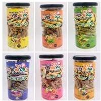 ราคา ทองม้วนจิ๋วพอดีคำ กระปุกละ 180 กรัม (6 รสชาติ) เคี้ยวเพลิน กรอบอร่อย ขนมทองม้วน (4016476737)