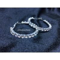 ราคา ต่างหูห่วงเพชรเม็ดใหญ่ (757056843)