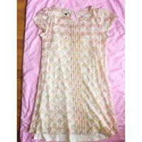 ราคา เดรสสั้นเหนือเข่า สีครีมลายจุดเล็กหลายสี Chaps size L (387360993)