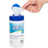 ราคา SCOTT® Alcohol Antibacterial Wipe สก๊อตต์* แอลกอฮอล์ แอนตี้แบคทีเรียล ไวพ์ 70แผ่น (ขวด) (6141718404)