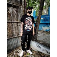 ราคา พร้อมส่ง เสื้อยืด เสื้อยืดสีดำสกรีน 3D เรืองแสง แนวสตรีท เสื้อยืด oversize Cotton 100% ราคาถูก ลดต่ำกว่าทุน (11381383070)