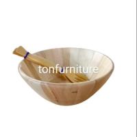 ราคา ชามสลัดแบบปากบานขนาดเส้นผ่าศูนย์กลาง 12 นิ้วสูง 5 นิ้วพร้อมช้อนส้อมขนาดความยาว 10 นิ้ว ผลิตภัณฑ์ไม้ยางพารา (6139365211)