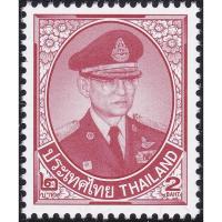 ราคา B1-10-2 แสตมป์ไทยยังไม่ได้ใช้ แสตมป์พระรูป ร.9 ชุดที่ 10 ดวงราคา 2 บาท ดวงเดี่ยว (ยังไม่ใช้) (10085994858)