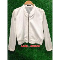 ราคา haasมือสองเสื้อแจ็คเก็ตสีขาว ไซส์S (8960264889)