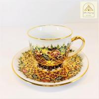 ราคา จิตต์ติมา เบญจรงค์ แก้วกาแฟกลมหูหวายเบญจรงค์ ในกล่องผ้าไหม ของขวัญ ของที่ระลึก ของขึ้นบ้านใหม่ (15027612686)