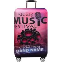 ราคา Suit case cover ถุงคลุมกระเป๋าเดินทาง (Music Festival) (2301399234)