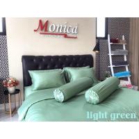 ราคา Monica Bedding ชุดผ้าปูที่นอน ผ้า Cotton Satin แท้ 100% 700 เส้นด้าย รุ่น Light Green (2402613661)