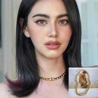 ราคา สร้อยคออักษร​ซีดี​ งานปั๊มดิออร์​ สีทองสวย (11734226319)