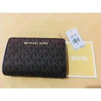 ราคา *งดต่อขอคนรับราคาได้*กระเป๋าสตางค์ michael kors jet set travel สีน้ำตาล ลายmk (5032200967)