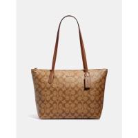ราคา Coach โทสปาก 14” ซิปบน น้ำตาลอ่อน ซี (21240860087)