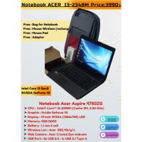 ราคา โน๊ตบุ๊คมือสอง ราคาถูก Notebook ACER ASPIRE 4750ZG VGA 1G Ram 4 G HDD500GB แบตเตอรี่ใหม่เกะกล่อง ของแถมใหม่ทุกชิ้น (20137536699)
