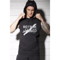 ราคา REEBOK COMBAT SLEEVELESS HOODIE Black ทุกไซส์ (945875549)