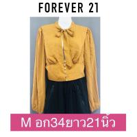 ราคา FOREVER 21 เสื้อแฟชั่น แบบสวย แบรนด์แท้ (4672429187)