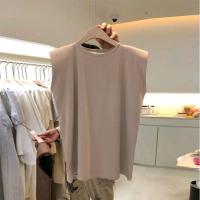 ราคา เสื้อแขนกุด เสื้อoversizeสไตล์เกาหลี (11179873626)