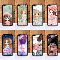 ราคา เคส Huawei Y5 prime / Y5 lite / Y5 (2018) ใช้เคสเดียวกัน ลายการ์ตูนผู้หญิง ขอบนิ่มหลังแข็ง เคสมือถือ เคสโทรศัพท์ Case (11690157612)