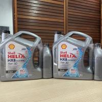 ราคา ยกลัง (2 แกลลอน)Shell เชลล์ เฮลิก HX8 ซินเธติค 5W-30 น้ำมันเครื่องสังเคราะห์แท้สำหรับเครื่องยนต์ดีเซลคอมมอนเรล 6+1L (22516974582)