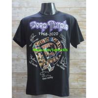 ราคา เสื้อวง Deep Purple วงดนตรีร็อค เดธเมทัล วินเทจ ดีปเพอร์เพิล DPE1839 (16023228170)