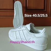 ราคา รองเท้า Adidas Superstar (ART AQ8334) Size ป้าย 40.5/25.5 cm. รองเท้ามือสอง ดีไซน์โดดเด่น และแตกต่าง ซอฟเดิม พื้นเต็ม (18993305325)