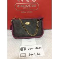 ราคา Used Coach แท้% กระเป๋าคล้องมือใบใหญ่ (224856330)