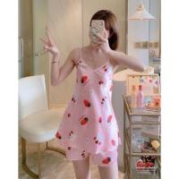 ราคา ชุดนอน ซาติน สายเดี่ยว กางเกงขาสั้น size S M L (9284960541)