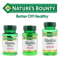 ราคา Nature's Bounty, Biotin, 1,000 mcg, 5,000 mcg, 10,000 mcg มีให้เลือก 3 ขนาด (2048129466)