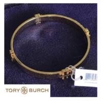 ราคา Tory Burch Logo Bangle Bracelet 49410 - Gold Color (9380323393)