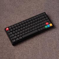 ราคา Minimalist Black keycaps PBT Dye-sub cherry profile 61/64/68/84/96/980/87/104 keycap set (10027533739)
