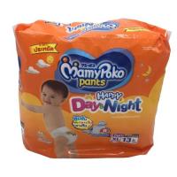 ราคา มามี่โพโคแฮปปี้เดย์แอนด์ไนท์กางเกงผ้าอ้อมเด็กขนาด XL l สำหรับน้ำหนัก12-17kg. 13ชิ้น (4639691189)