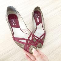 ราคา รองเท้ามือสอง Dior s.37 Authentic% made in Italy (1162948786)
