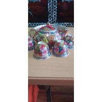 ราคา ชุดชาเก่าลายดอกไม้งานเก่า (14798089197)