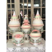 ราคา พานขันหมากเอกสีพีชลายมาลัยซีกแบน (2694546238)