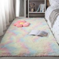 ราคา พรม พรมปูพื้น พรมตกแต่งห้อง 160x230cm พรมขนแกะ พรมขนนุ่มฟูฟู (20693272975)