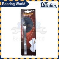 ราคา WINTON โปรแทรคเตอร์ วัดองศา 6 นิ้ว จานวัดองศา โปรแทรกเตอร์ ของแท้ ทำจากสเตนเลส PROTRACTOR STAINLESS STEEL (7344929079)