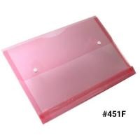 ราคา แฟ้มกระดุมขยายข้างอเนกประสงค์ 2 เม็ด F4 #451F คละสีใส (12037481301)