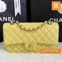 ราคา กระเป๋า New Chanel 10" yellow Caviar holo 30 Full Set with Receipt (11541789931)