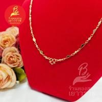 ราคา สร้อยคอลายเหลี่ยมคั่นเม็ดพริก ความยาว 18 นิ้ว สีทองเค14K ใส่ได้ทุกโอกาส รูปถ่ายจากสินค้าจริง (22538067411)