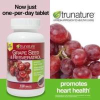 ราคา Trunature Grape Seed and Resveratrol, 150 Tablets. ส่งฟรี เคอรี่ หรือ Ems (1437078115)