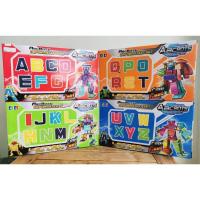 ราคา พร้อมส่ง WZ8963 เซ็ทหุ่นยนต์ตัวอักษร ABCD แปลงร่างได้ ประกอบร่างได้ 〰️ เสริมสร้างความสนุก เรียนรู้ และจินตนาการ (9614534123)