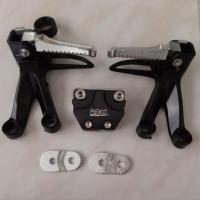 ราคา พักเท้าหลัง KSR พร้อมขาจับ ครบชุด สีดำ (7232399292)