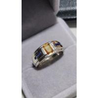 ราคา RNYs58 แหวนบุษราคัมบางกะจะ แหวนผู้หญิง แหวนเงินแท้ size58 (22413802764)